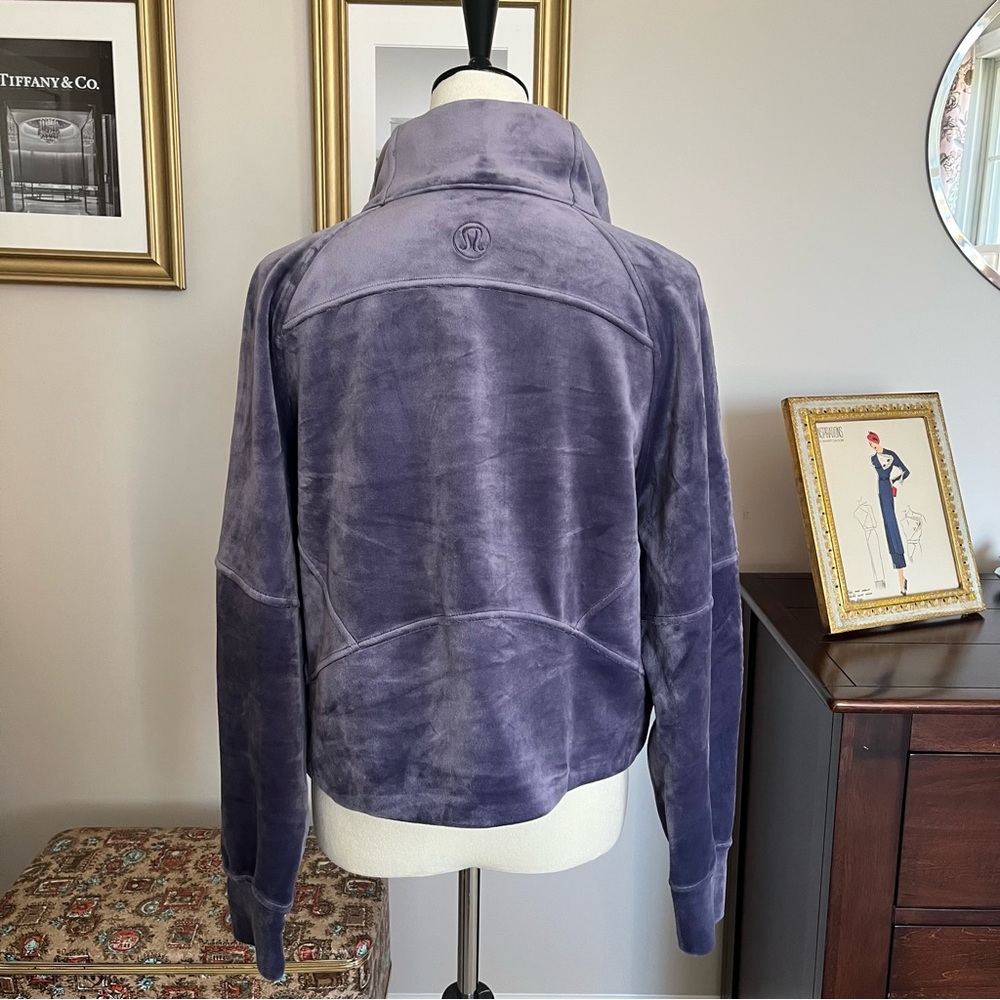 lululemon athletica velvet Half-Zip Scuba Hoodie in Purple - Picture 3 of 7